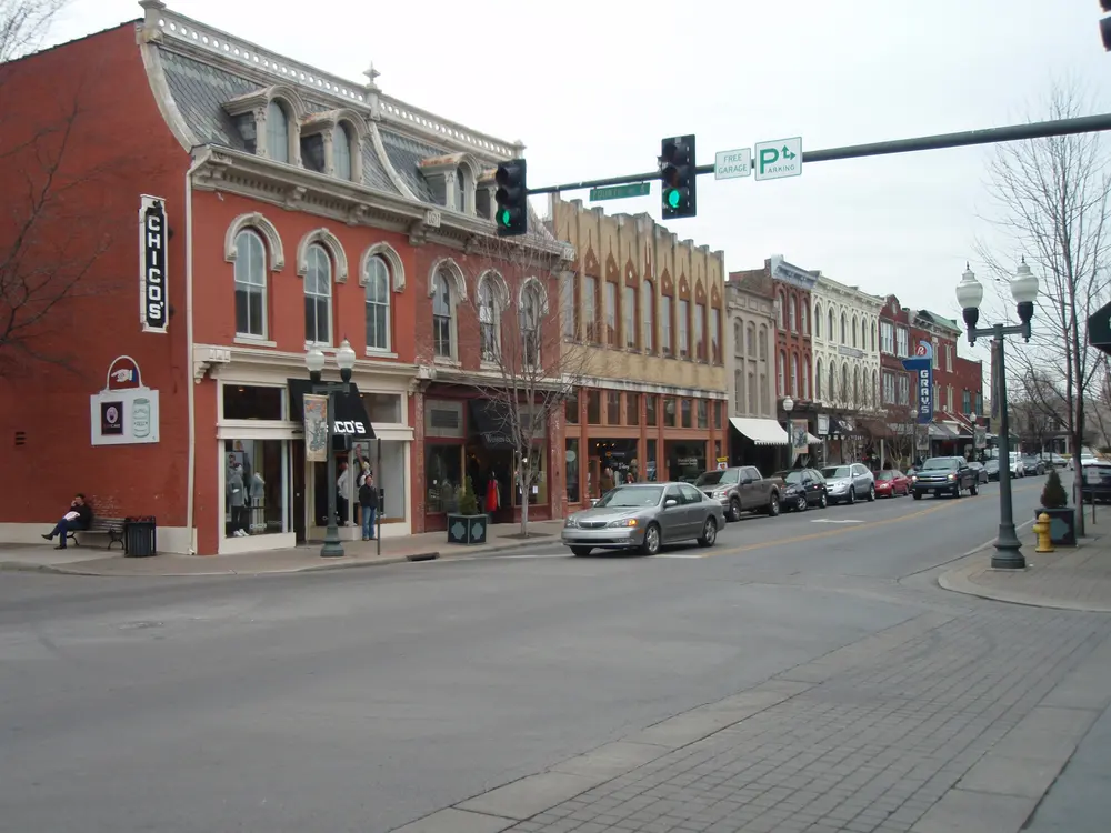 4th ave main street historic franklin tennessee 2010, TN